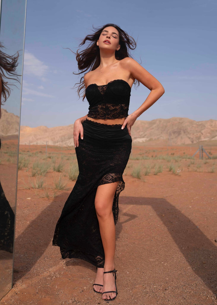 THE REI LACE MAXI SET LemonLunar clothes