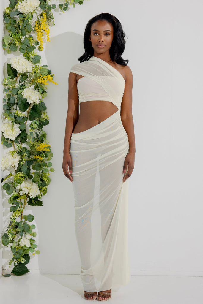 THE CALISTE SHEER DRESS LemonLunar clothes