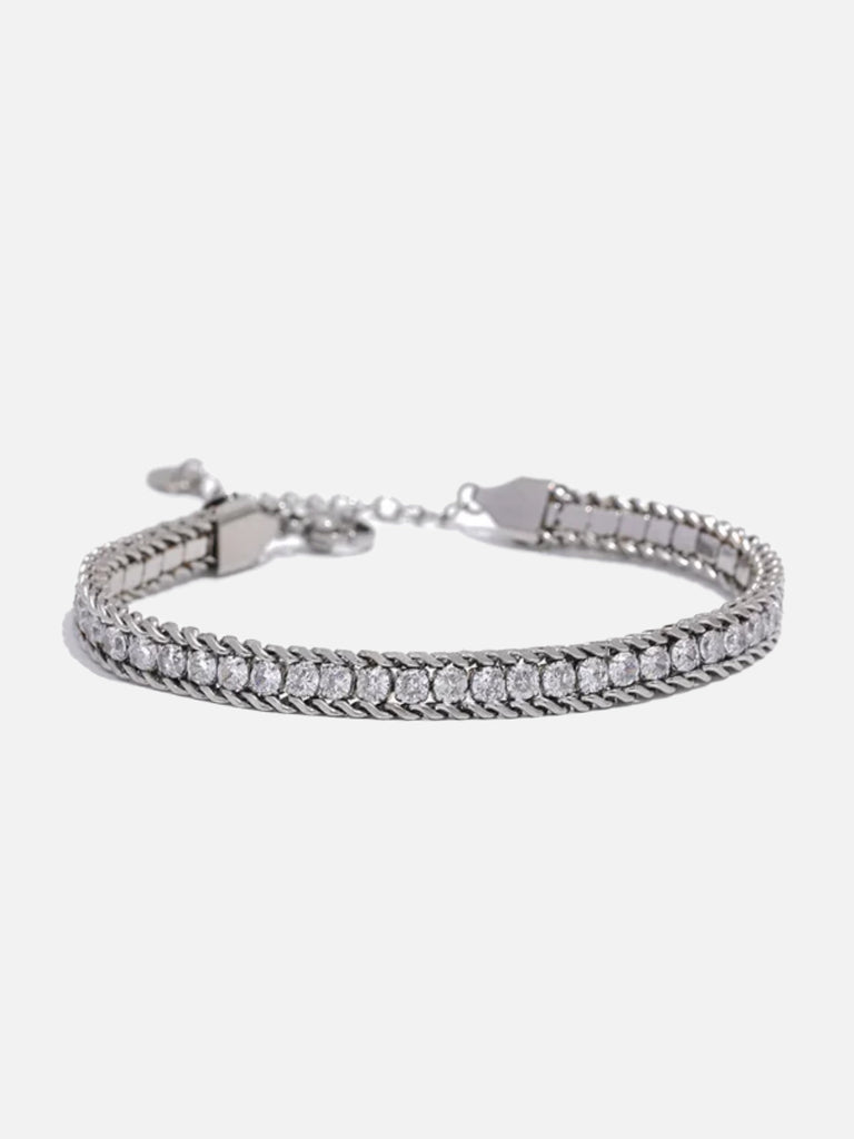 Silver 316L Stainless Steel Tennis Bracelet CERTÍ x LEMONLUNAR Lemon Lunar UK clothes
