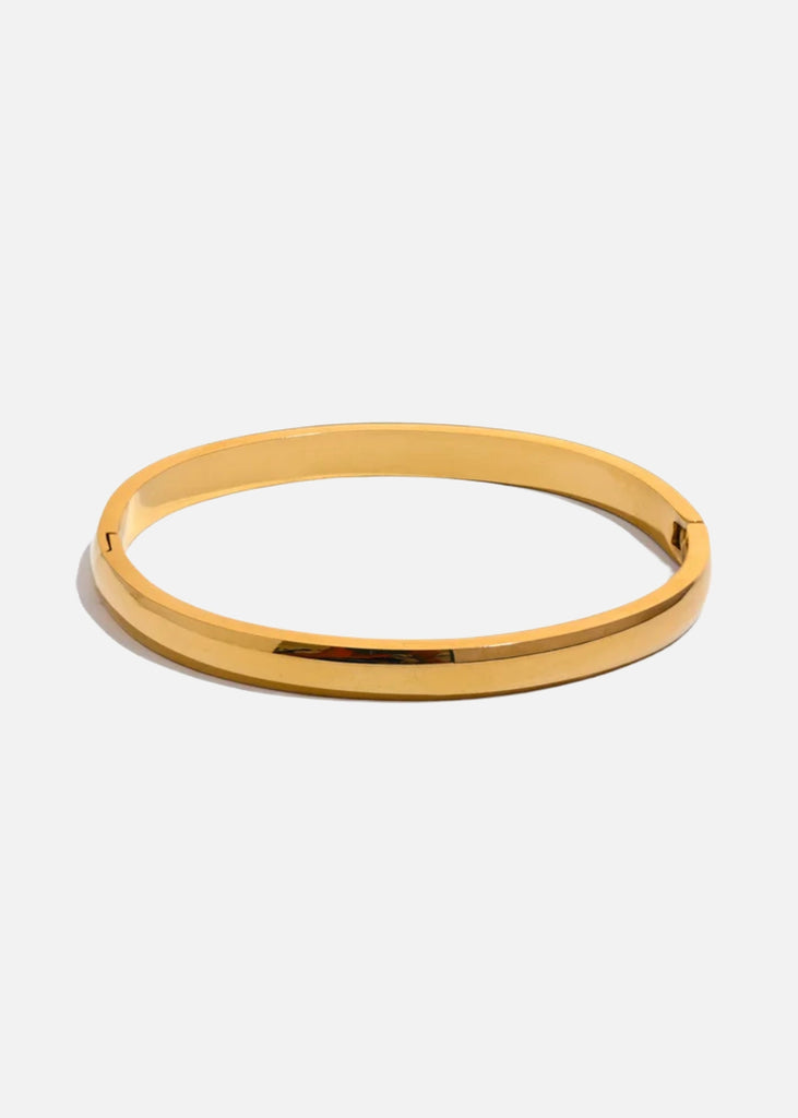 18k Gold Plated Chunky Bangle Lemon Lunar UK clothes