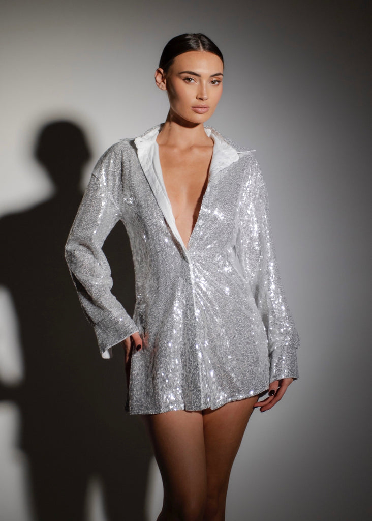 THE NIYA SEQUIN BLAZER LemonLunar clothes