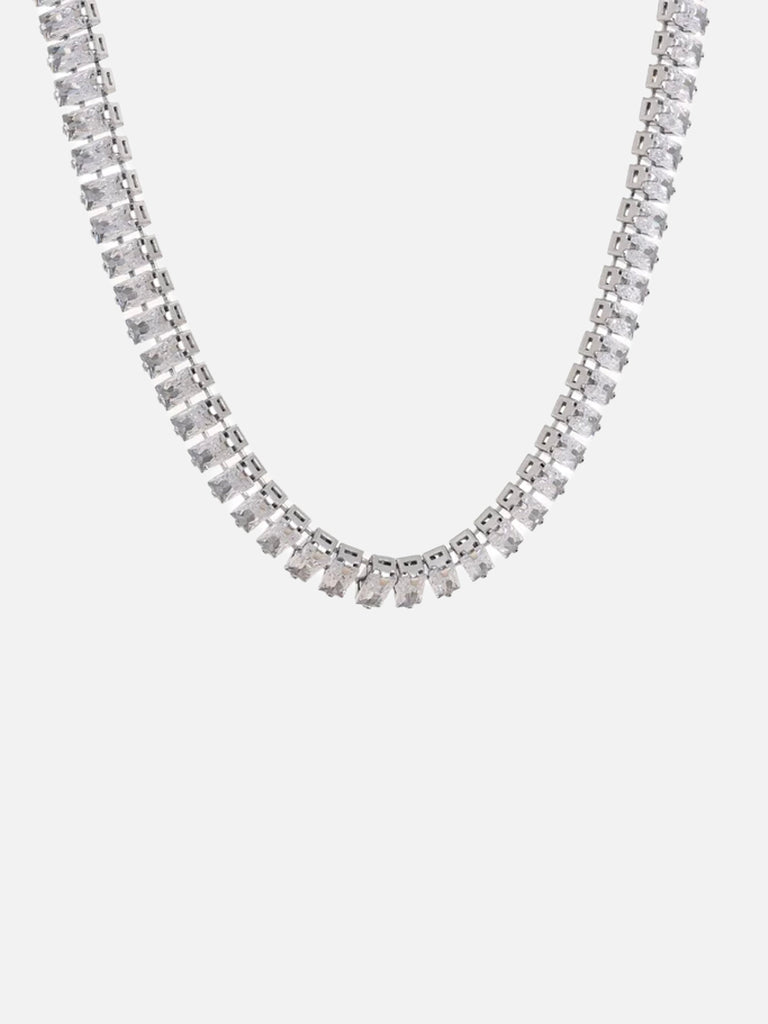 Silver 316L Stainless Steel Tennis Necklace CERTÍ x LEMONLUNAR Lemon Lunar UK clothes