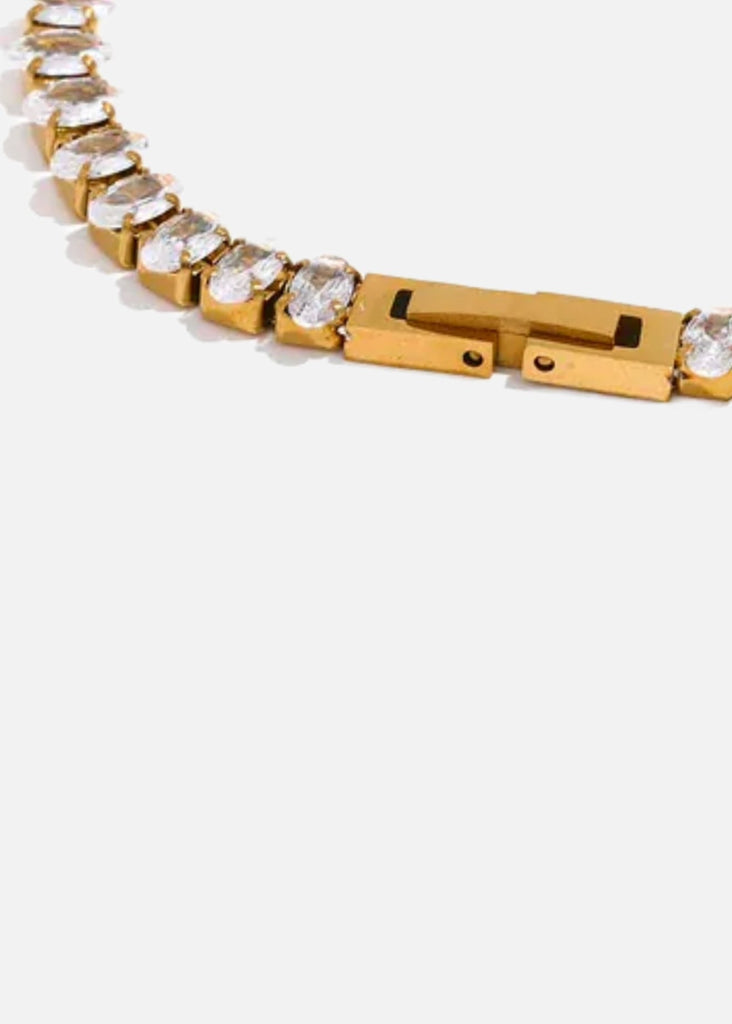 18k Gold Plated Tennis Necklace CERTÍ x LEMONLUNAR Lemon Lunar UK clothes