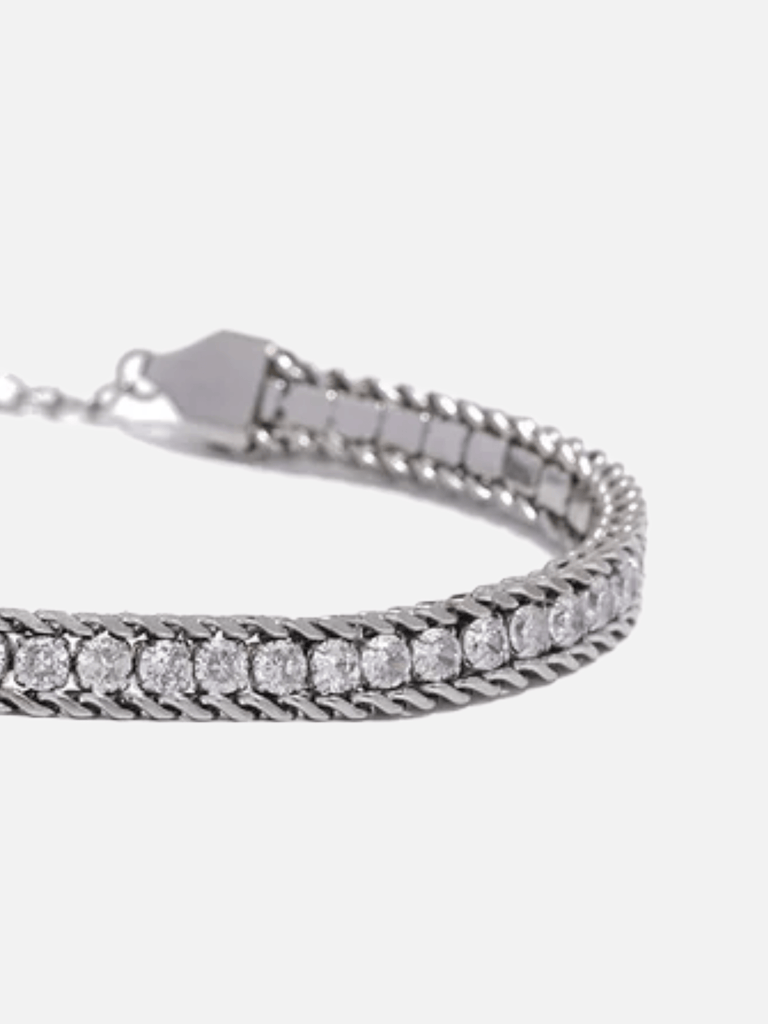 Silver 316L Stainless Steel Tennis Bracelet CERTÍ x LEMONLUNAR Lemon Lunar UK clothes