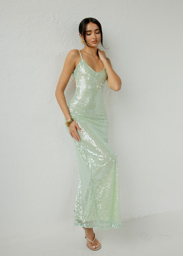 THE ATERINA SEQUIN DRESS LemonLunar clothes