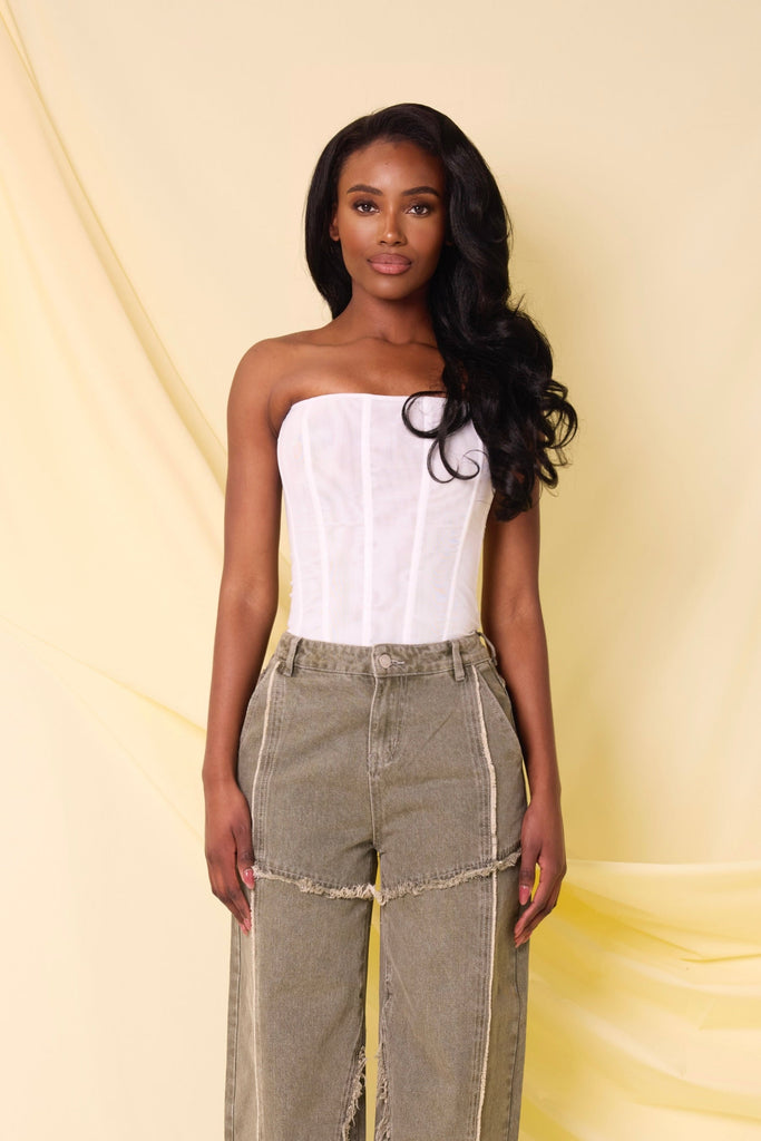 THE DIELLA STRUCTURED CORSET TOP LemonLunar clothes