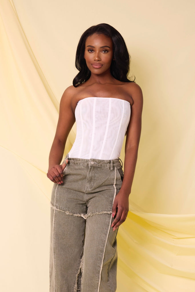 THE DIELLA STRUCTURED CORSET TOP LemonLunar clothes