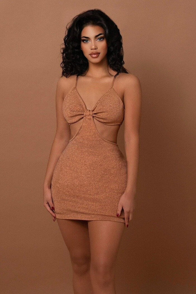 The Jadis Bandage Glitter Dress LemonLunar clothes