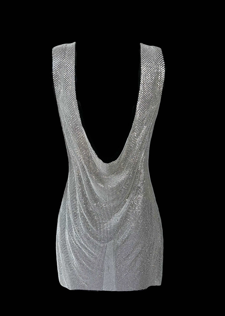 THE CHRISSY DIAMANTE DRESS SILVER LemonLunar clothes