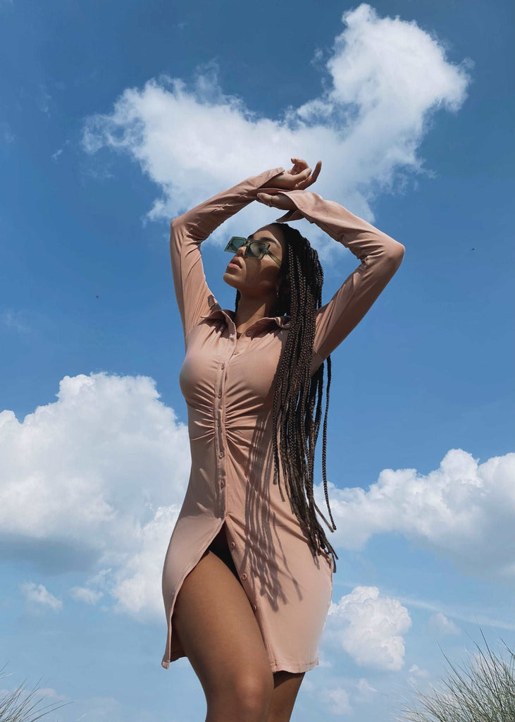 THE BLUSH PINK SHIRT DRESS LemonLunar clothes