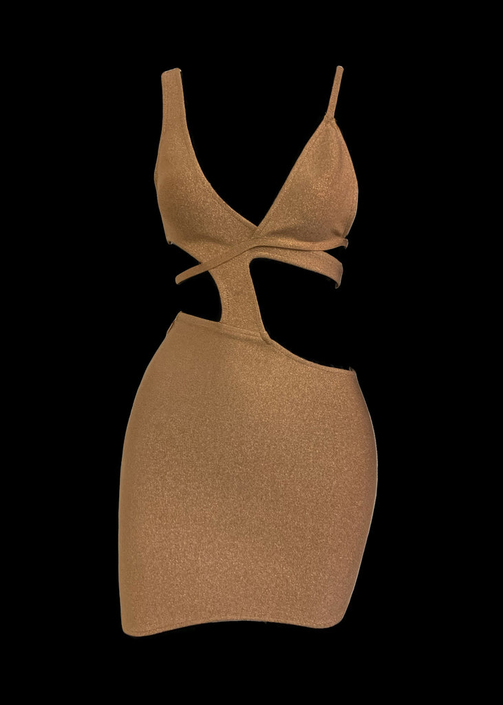 THE JESSE GLITTER BANDAGE DRESS LemonLunar clothes