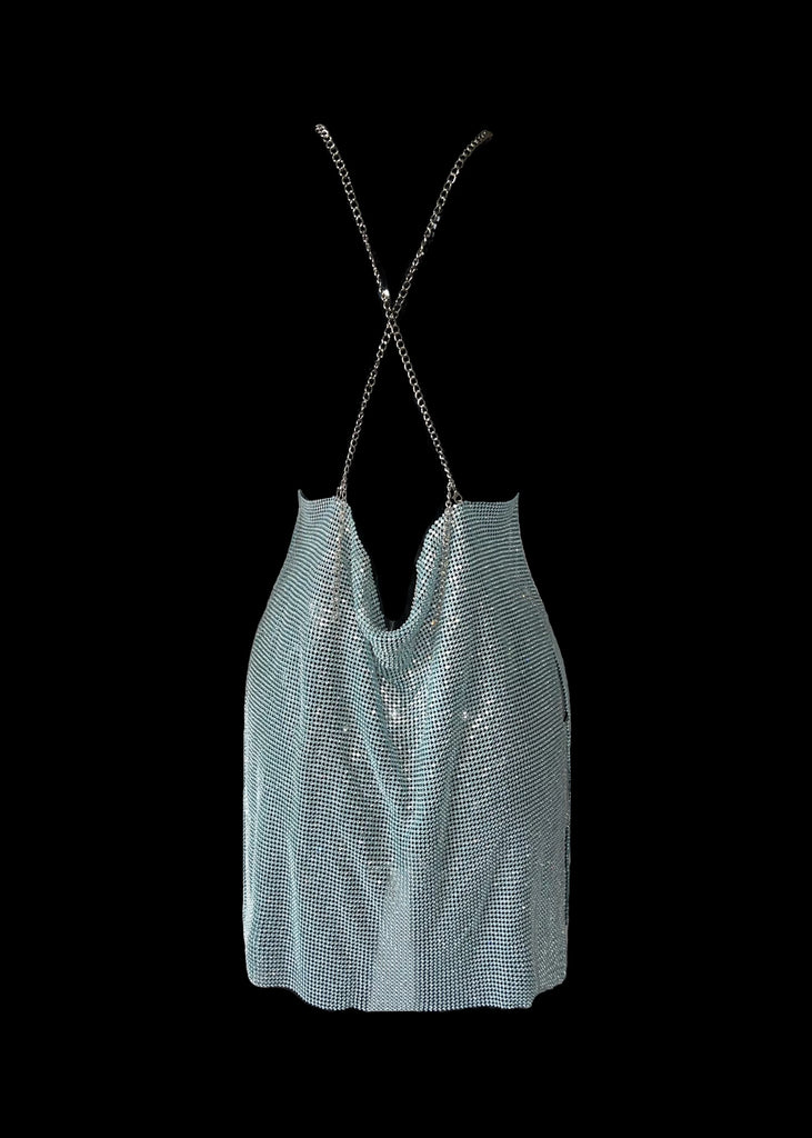 THE LYSHA DIAMANTE DRESS BLUE LemonLunar clothes