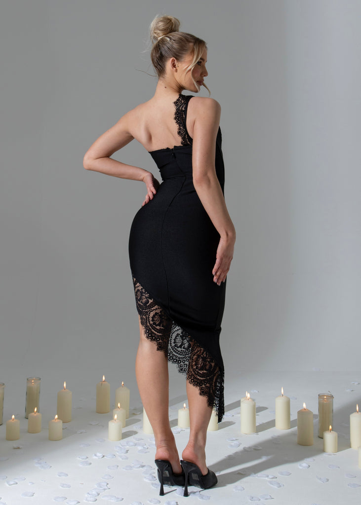 THE FEFE BLACK LACE BANDAGE DRESS LemonLunar clothes