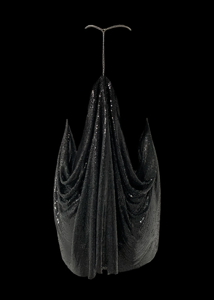 THE LIBBY CHAINMAIL TOP BLACK LemonLunar clothes