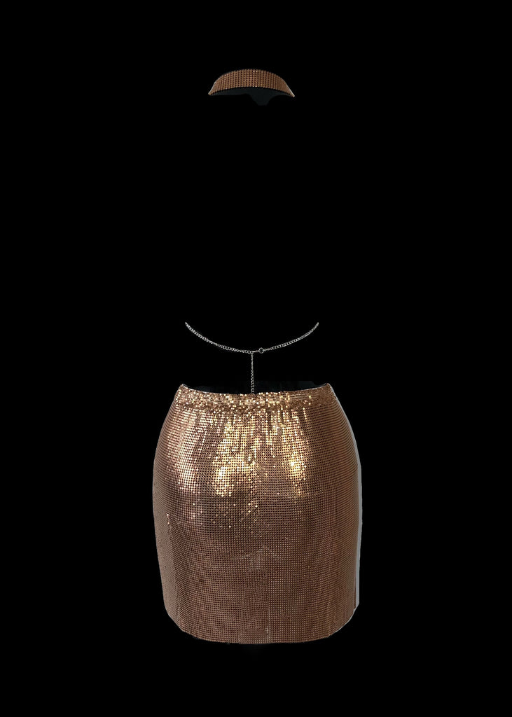 THE LENA CHAINMAIL SET BROWN LemonLunar clothes