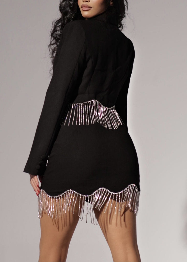 THE BLACK CROPPED BLAZER LemonLunar clothes